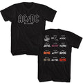 ACDC 50 Years Logos T-Shirt product image 1