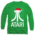 Men's Atari Pixel Santa Hat Long Sleeve T-Shirt
