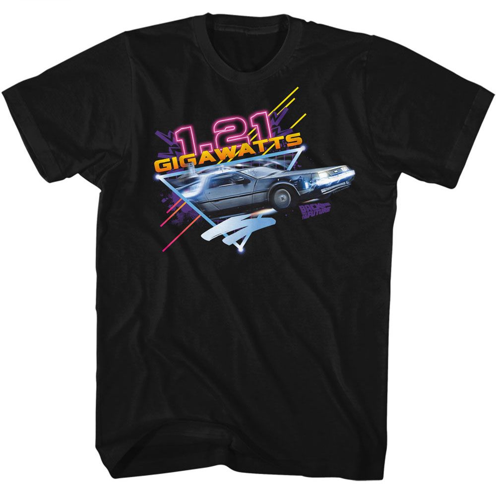 Back To The Future Neon Gigawatts T-Shirt product image 1