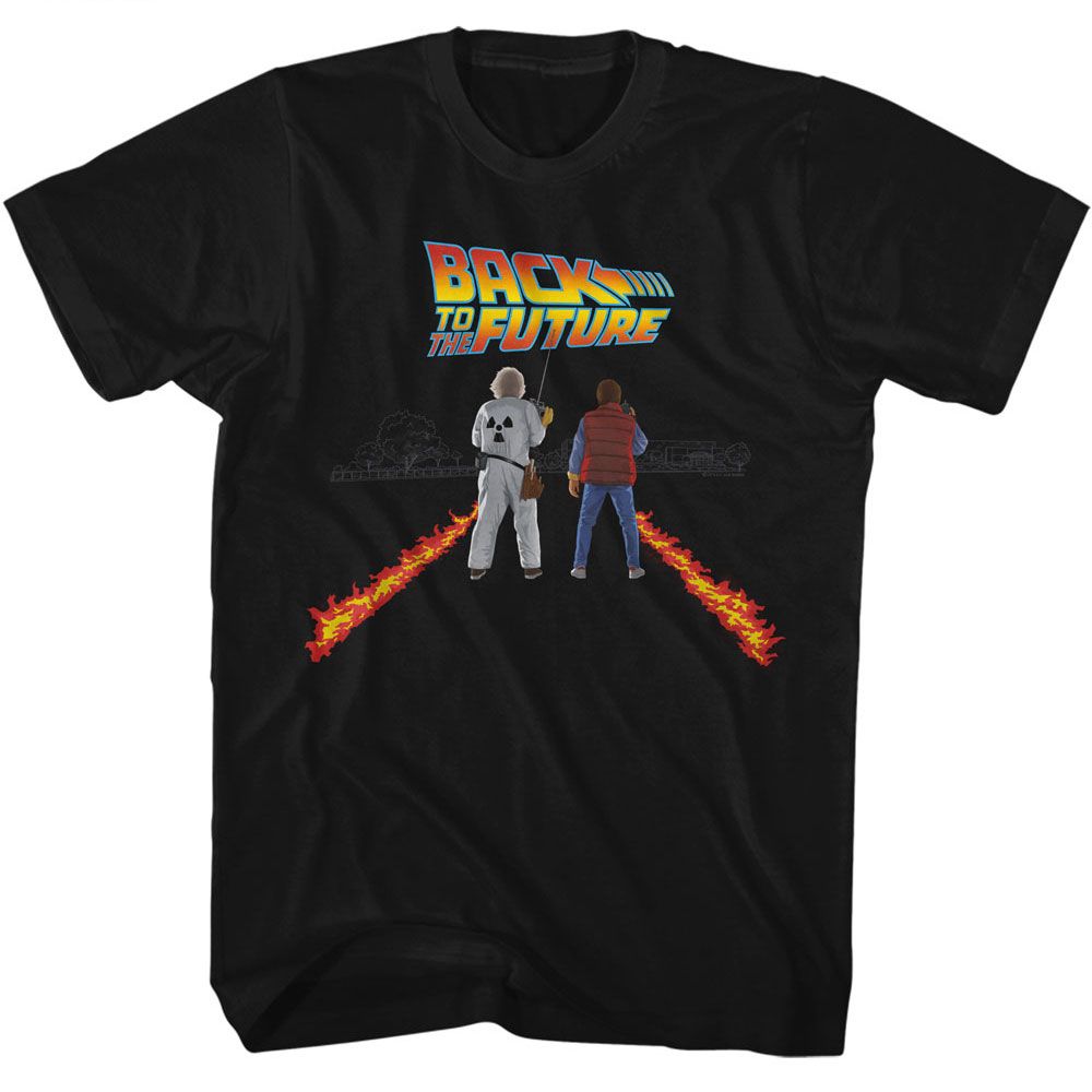 Back To The Future Fire Streaks T-Shirt product image 1