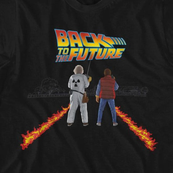 Back To The Future Fire Streaks T-Shirt product image 2