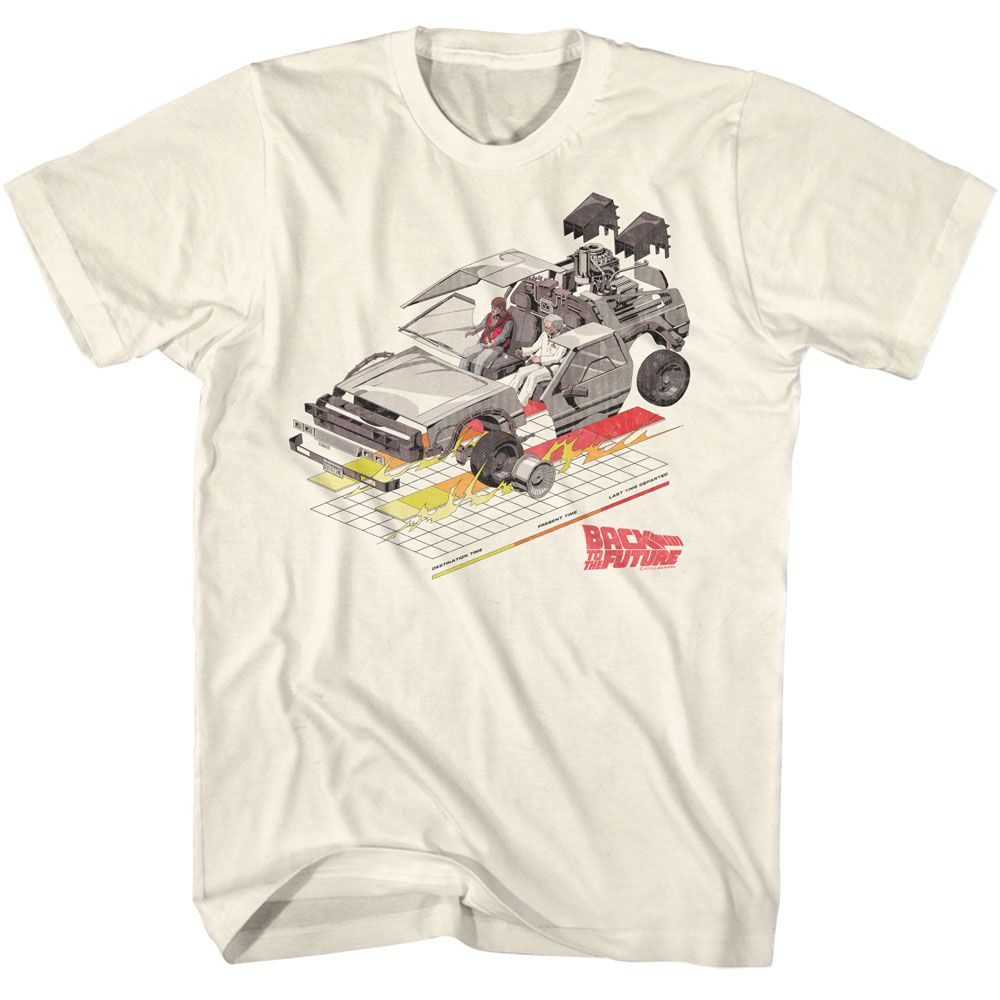 Back To The Future Car With Grid T-Shirt product image 1