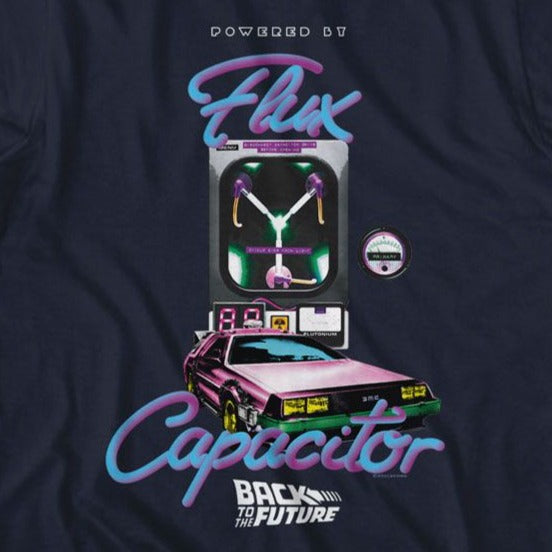 Back To The Future Powered By Flux Capacitor T-Shirt product image 2