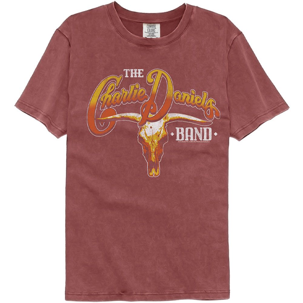 Charlie Daniels Band Cow Skull And Logo Comfort Colors product image 1
