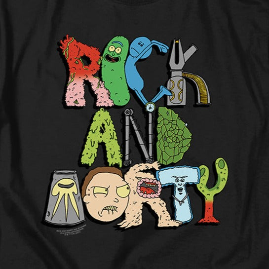 Rick and Morty Illustrated Logo T-Shirt product image 2