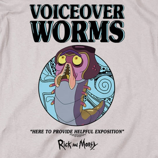 Rick and Morty Voiceover Worms T-Shirt product image 2