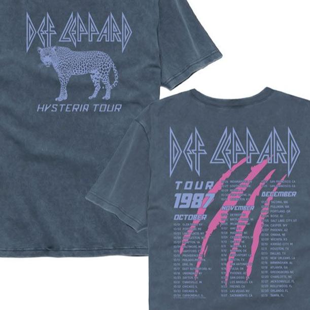 Def Leppard Hysteria Tour 1987 F B Comfort Colors T-Shirt product image 2