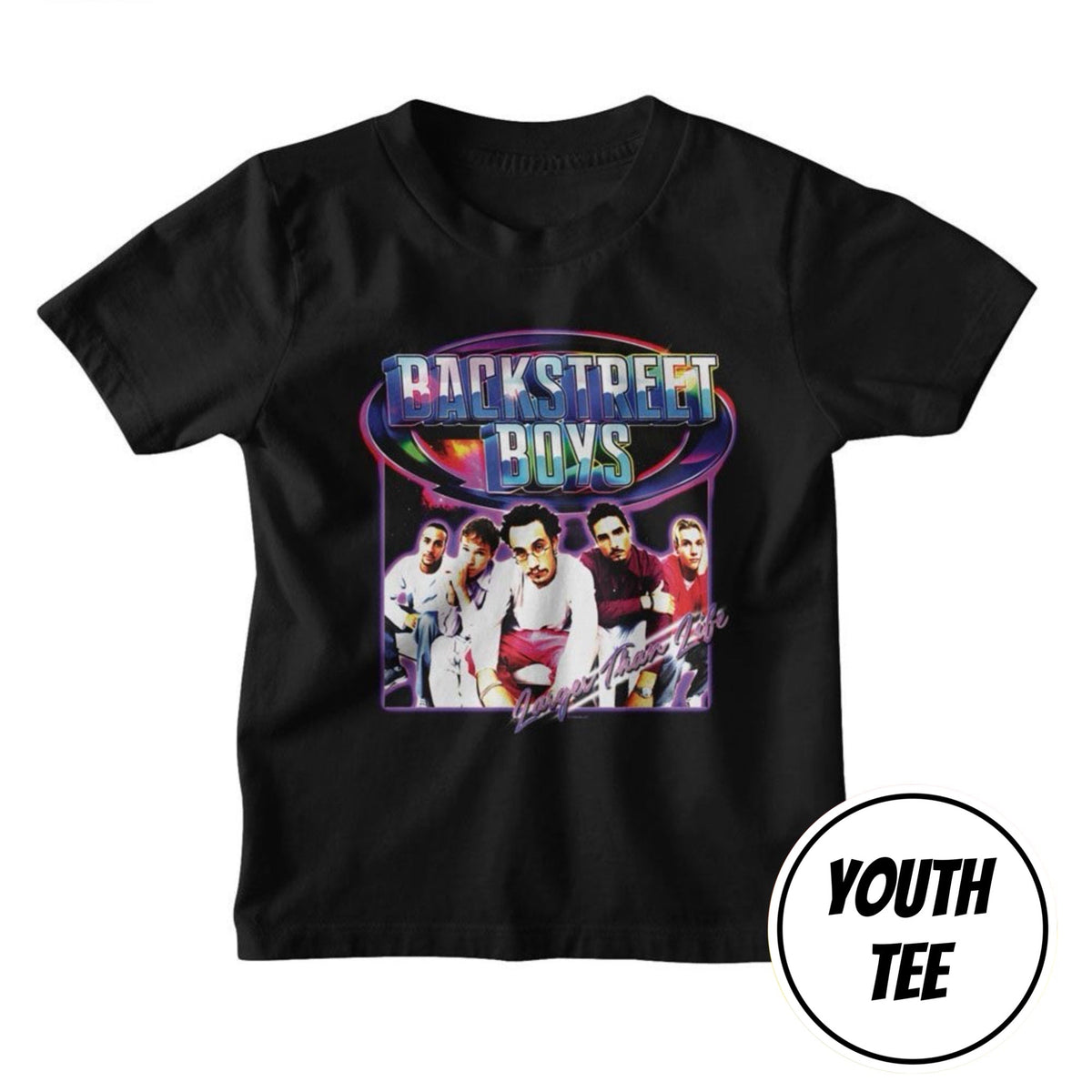 Youth Backstreet Boys Y2K Rainbow Shine T-Shirt product image 1