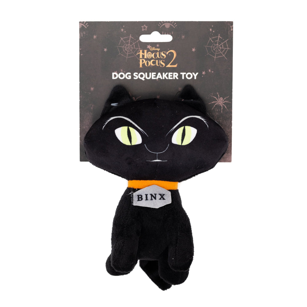 Disney Hocus Pocus Binx Cat Plush Squeaker Dog Toy