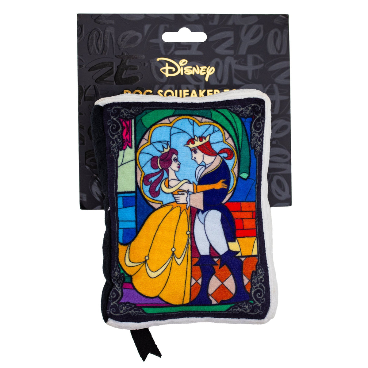 Disney Beauty and the Beast Book Replica Plush Squeaker Dog Toy