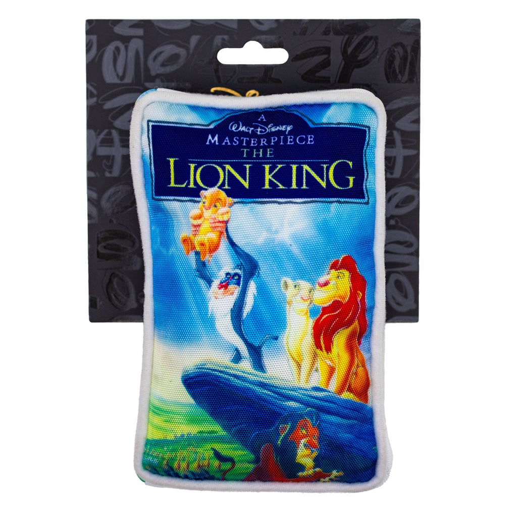 Disney The Lion King VHS Tape Replica Plush Squeaker Dog Toy