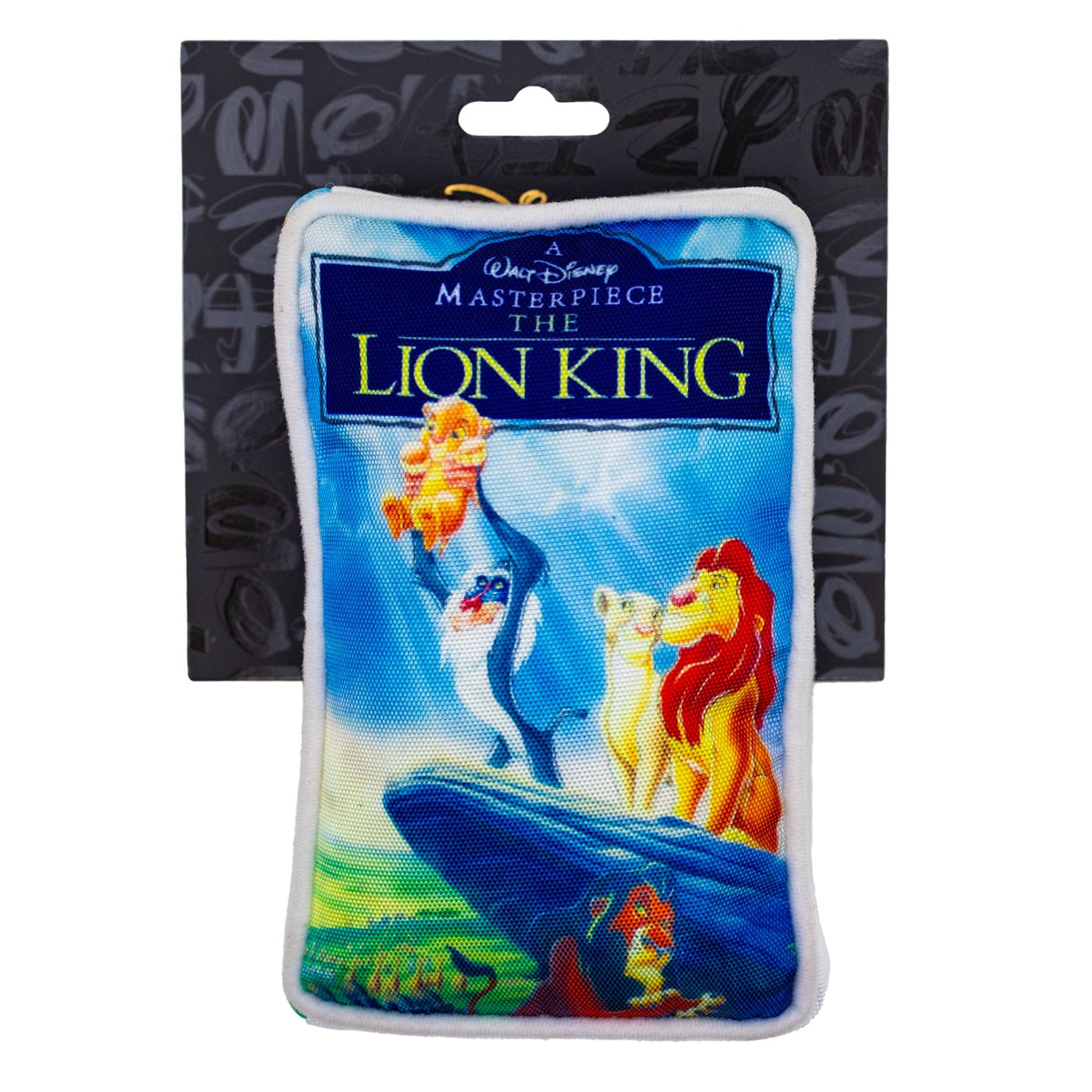 Disney The Lion King VHS Tape Replica Plush Squeaker Dog Toy