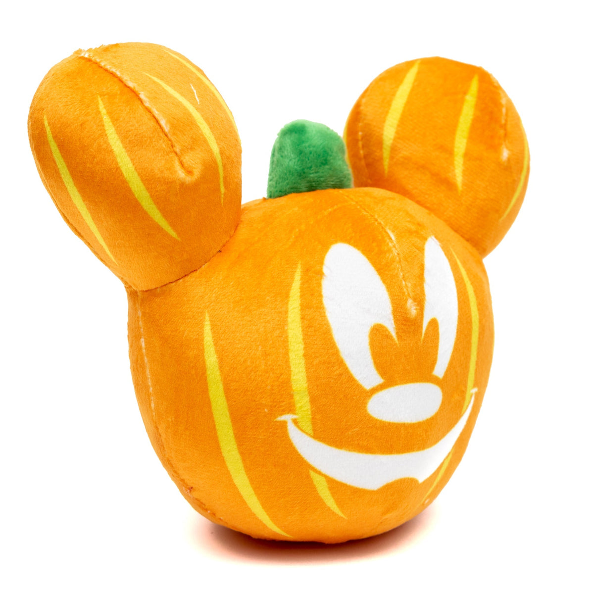Disney Halloween Mickey Mouse Pumpkin Face Plush Squeaker Dog Toy