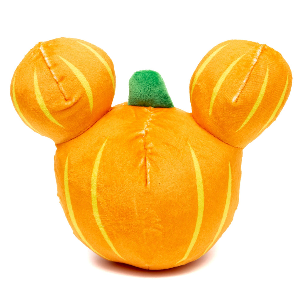 Disney Halloween Mickey Mouse Pumpkin Face Plush Squeaker Dog Toy