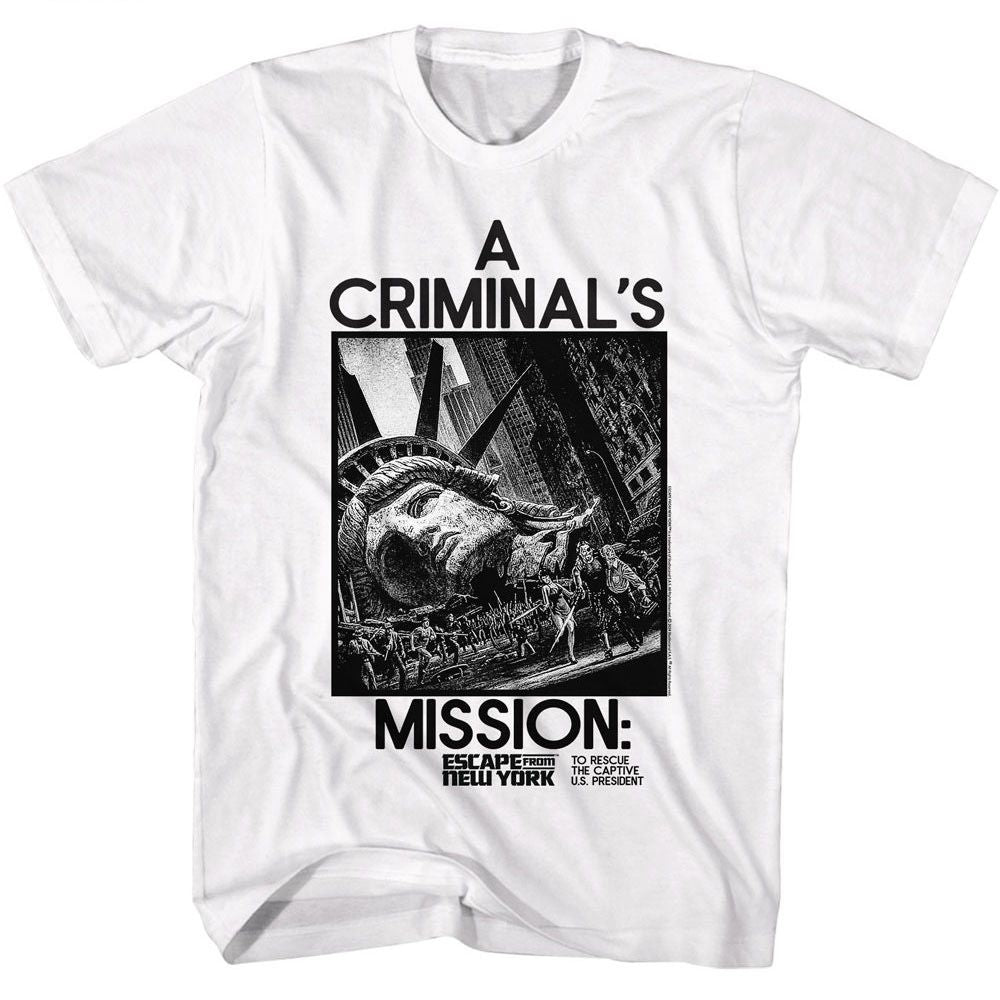 Escape From New York A Criminals Mission T-Shirt product image 1