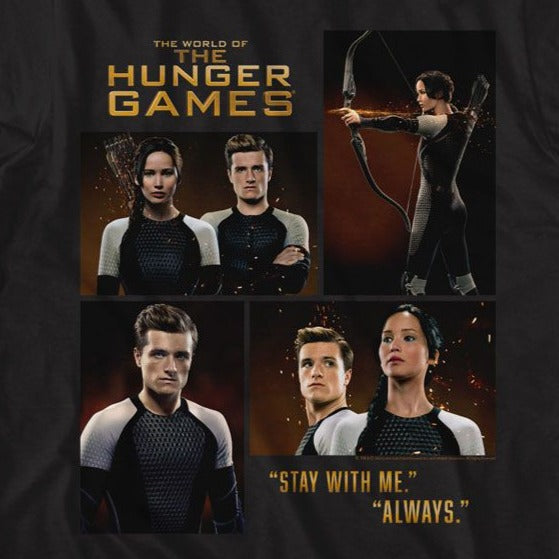 Hunger Games Katniss Peeta Four Photos T-Shirt product image 2