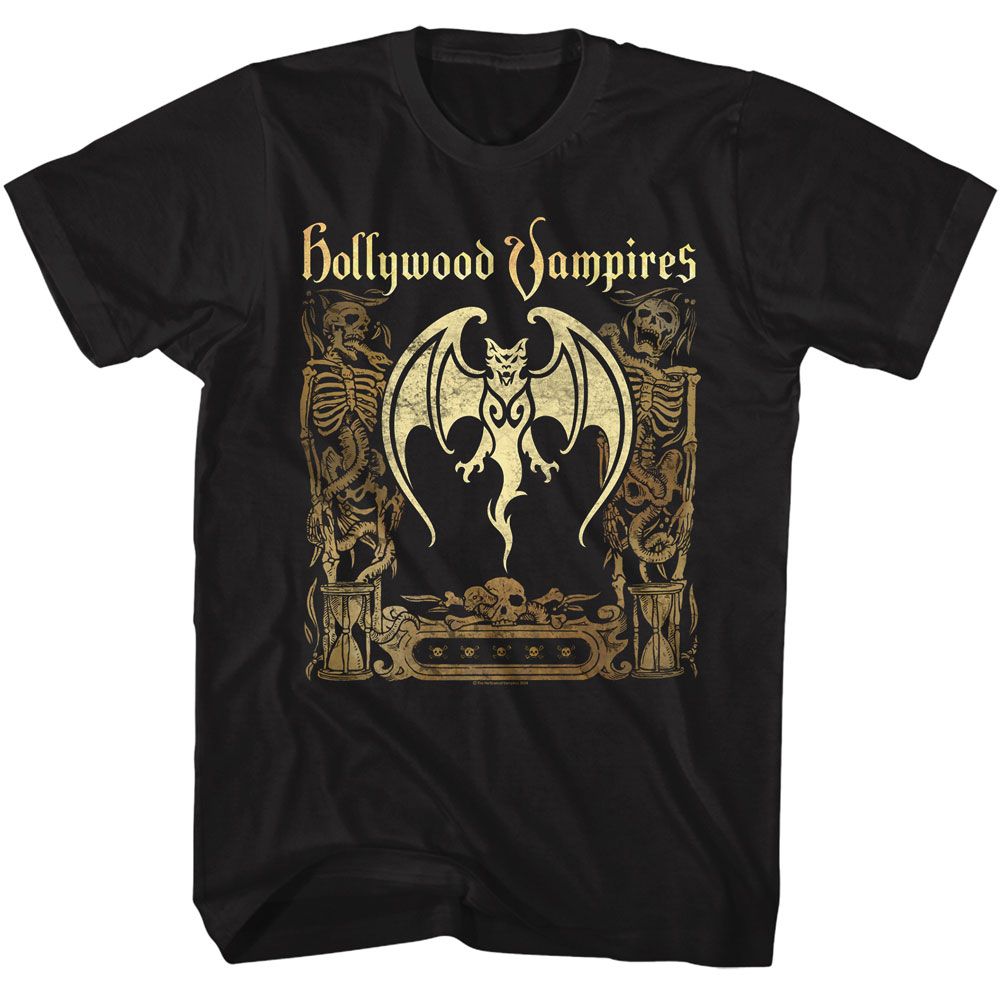 Hollywood Vampires Bat And Skeletons T-Shirt product image 1