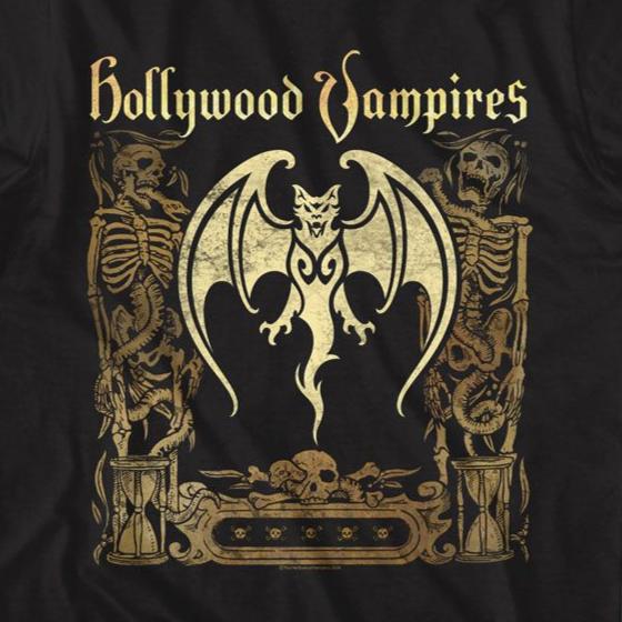 Hollywood Vampires Bat And Skeletons T-Shirt product image 2