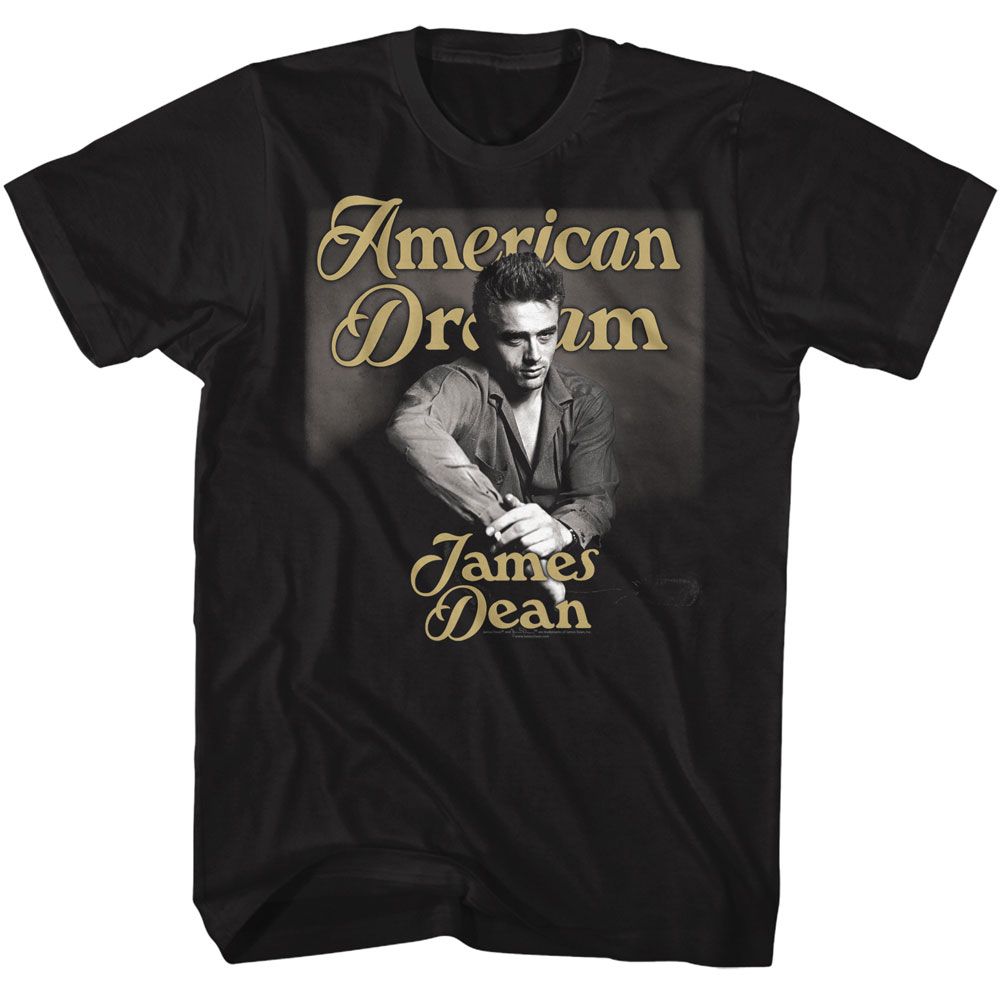 James Dean Gold Text T-Shirt product image 1