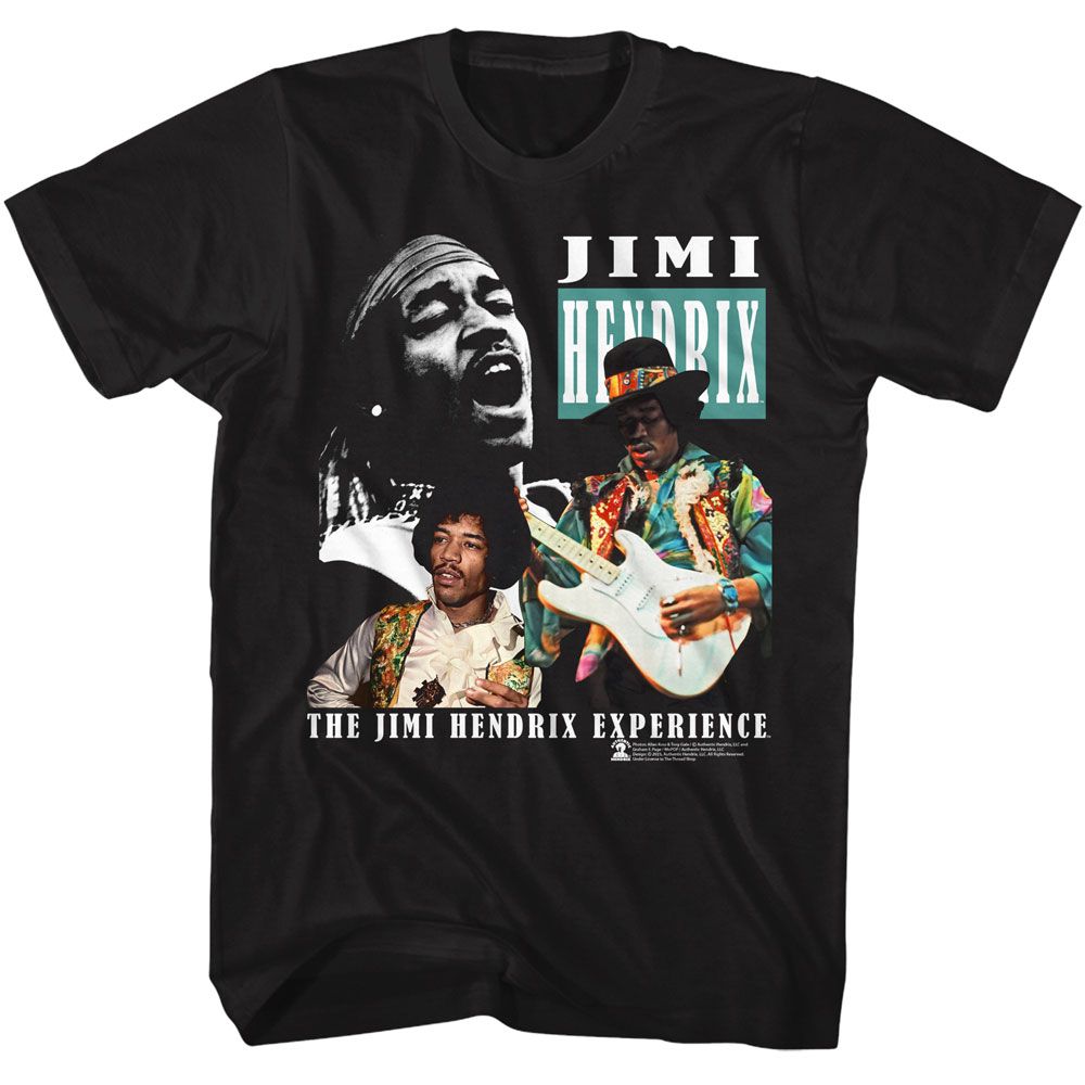 Jimi Hendrix Three Photos T-Shirt product image 1