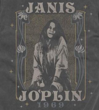 Janis Joplin Nouveau Frame 1969 Comfort Colors T-Shirt product image 2