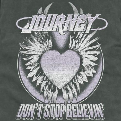 Journey Don't Stop Believin' Heart Comfort Colors T-Shirt product image 2