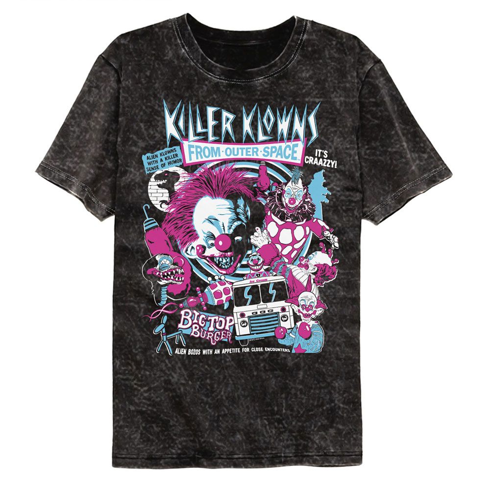 Killer Klowns Crazy Bunch Mineral Wash T-Shirt product image 1