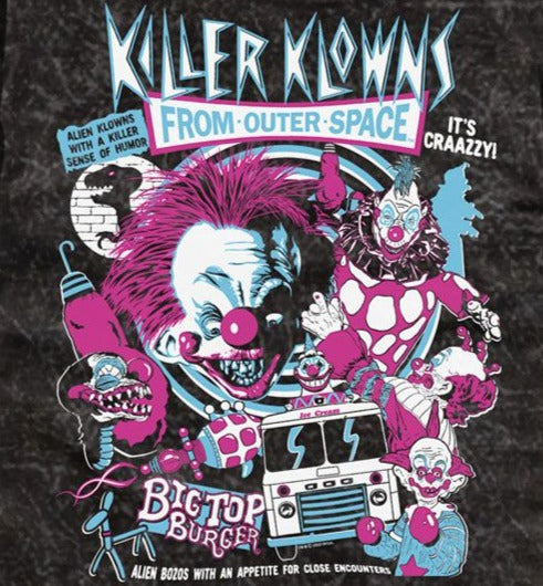 Killer Klowns Crazy Bunch Mineral Wash T-Shirt product image 2