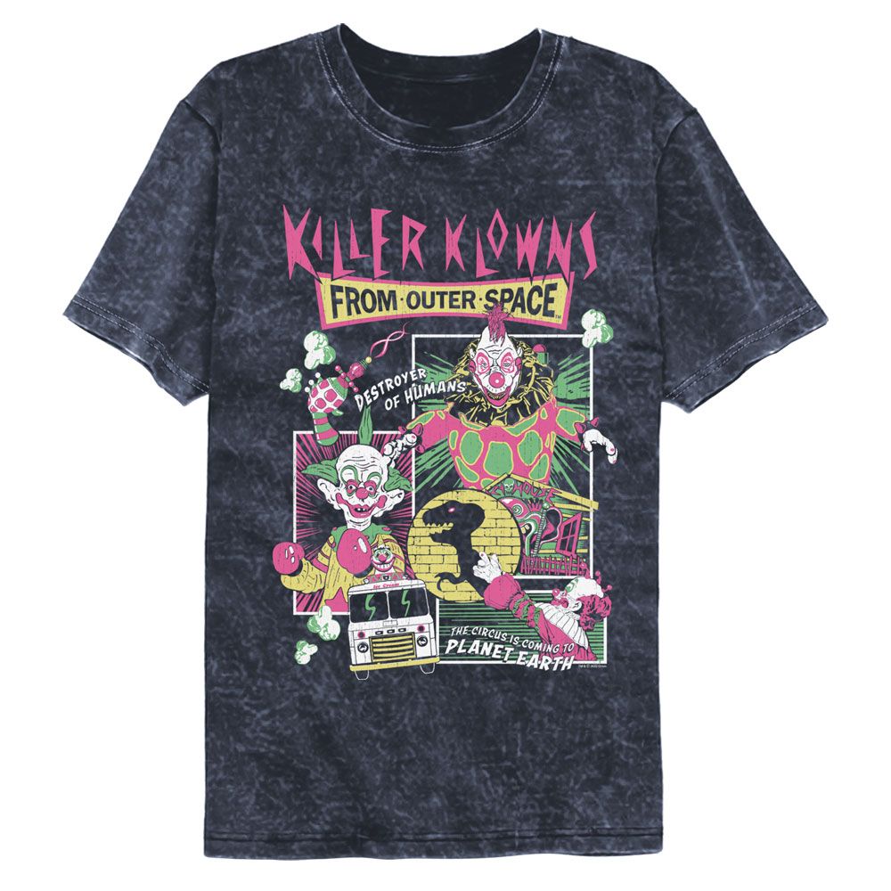 Killer Klowns Comic Boxes Mineral Wash T-Shirt product image 1