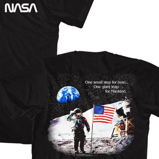 NASA Moon Landing Flag T-Shirt product image 2