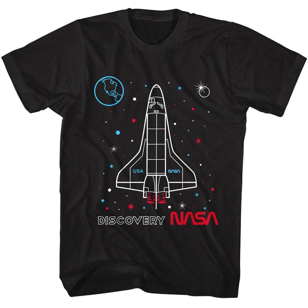NASA Discovery Outlined T-Shirt product image 1