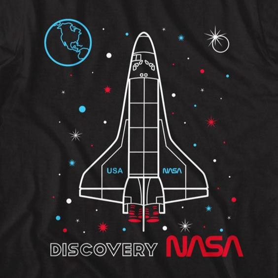 NASA Discovery Outlined T-Shirt product image 2