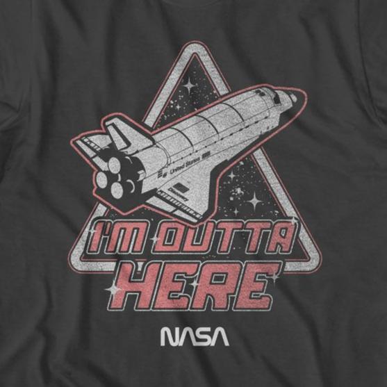 NASA Im Outta Here T-Shirt product image 2