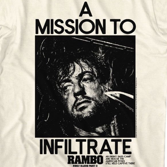 Rambo Mission To Infiltrate T-Shirt product image 2
