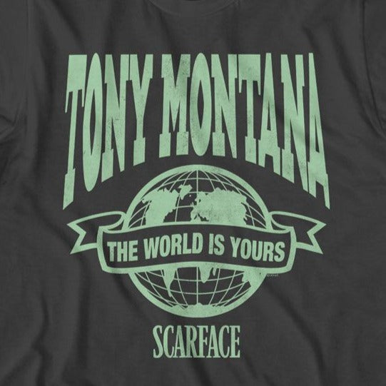 Scarface Banner Globe T-Shirt product image 2