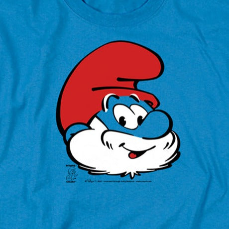 Smurfs Papa Smurf Head T-Shirt product image 2