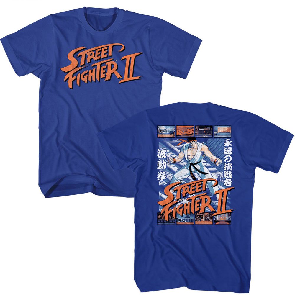 Street Fighter Ryu And Scenes T-Shirt product image 1