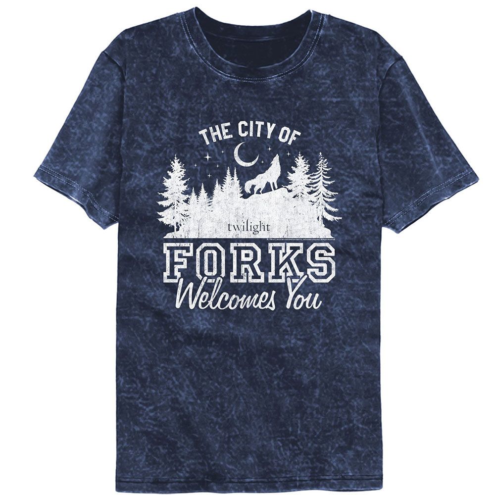 Twilight The City Of Forks Mineral Wash T-Shirt product image 1