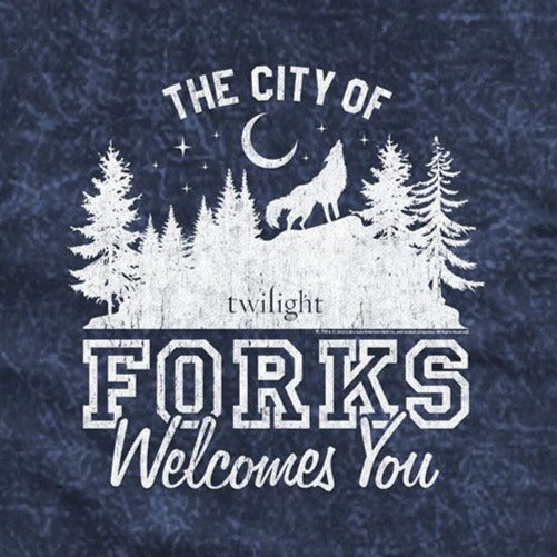 Twilight The City Of Forks Mineral Wash T-Shirt product image 2