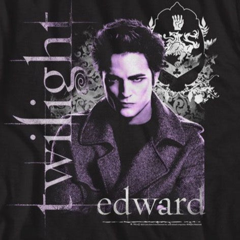 Twilight Edward And Crest T-Shirt product image 2