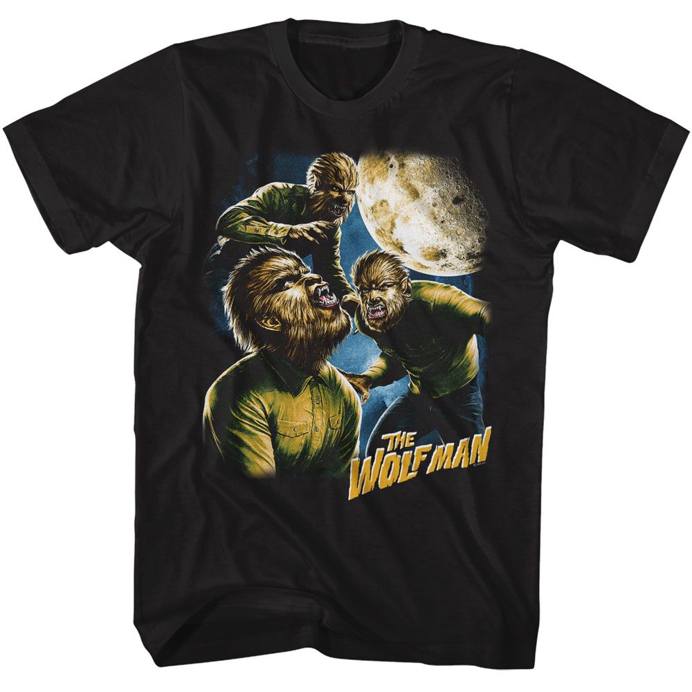 Universal Monsters Three Wolfman Moon T-Shirt product image 1