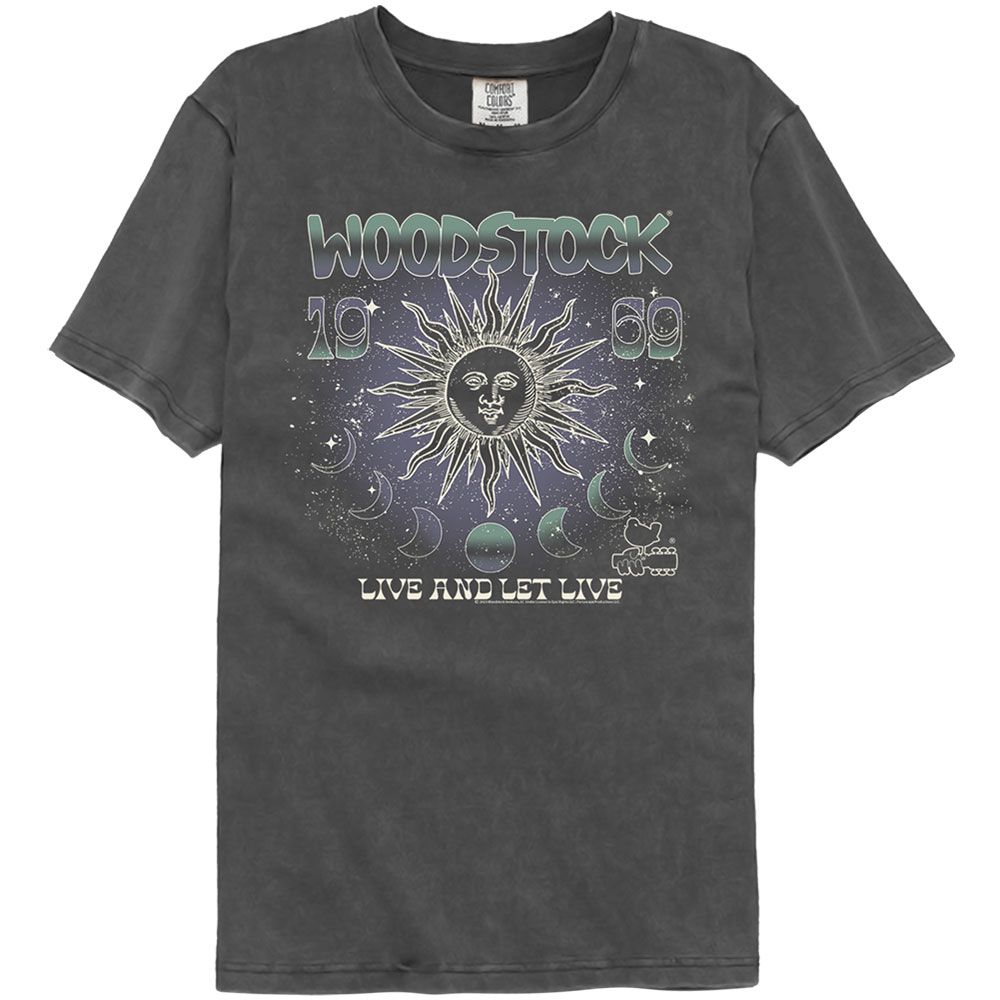 Woodstock Sun And Moon Phases Comfort Colors T-Shirt product image 1