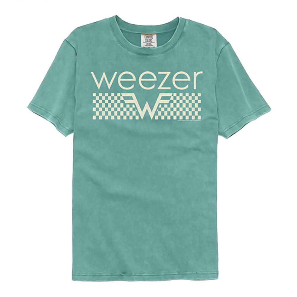 Weezer Off White Checkers Comfort Colors T-Shirt product image 1