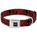 A Nightmare On Elm Street Logo Hand Scratching Seatbelt Buckle Dog Collar