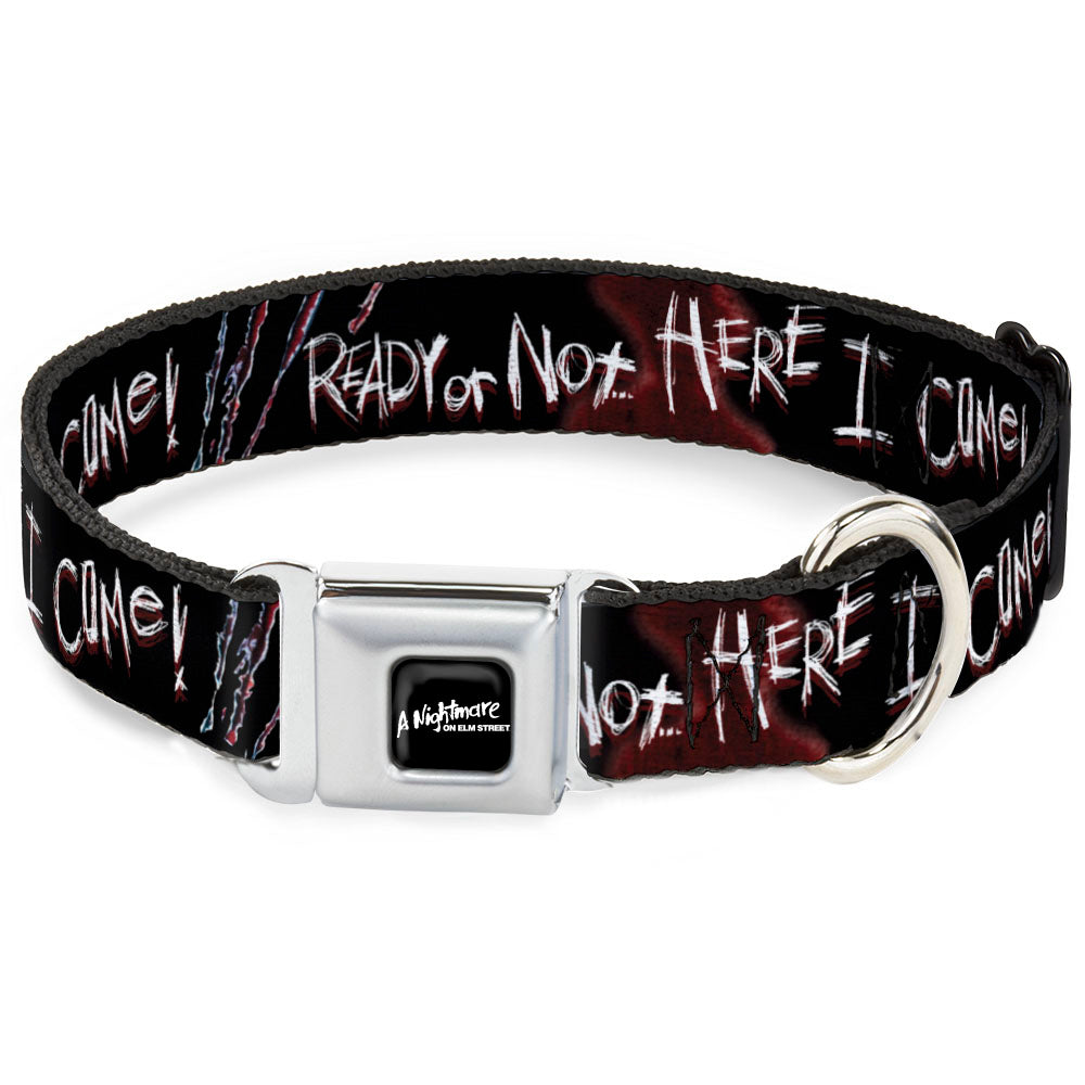 A Nightmare On Elm Street Ready or Not Seatbelt Buckle Dog Collar