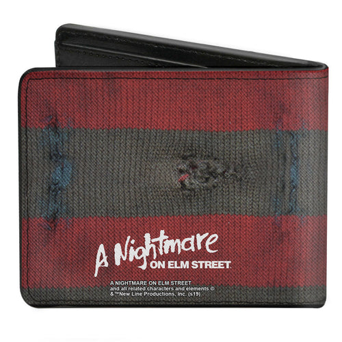 A Nightmare On Elm Street Freddy's Sweater Stripes Bi-Fold Wallet