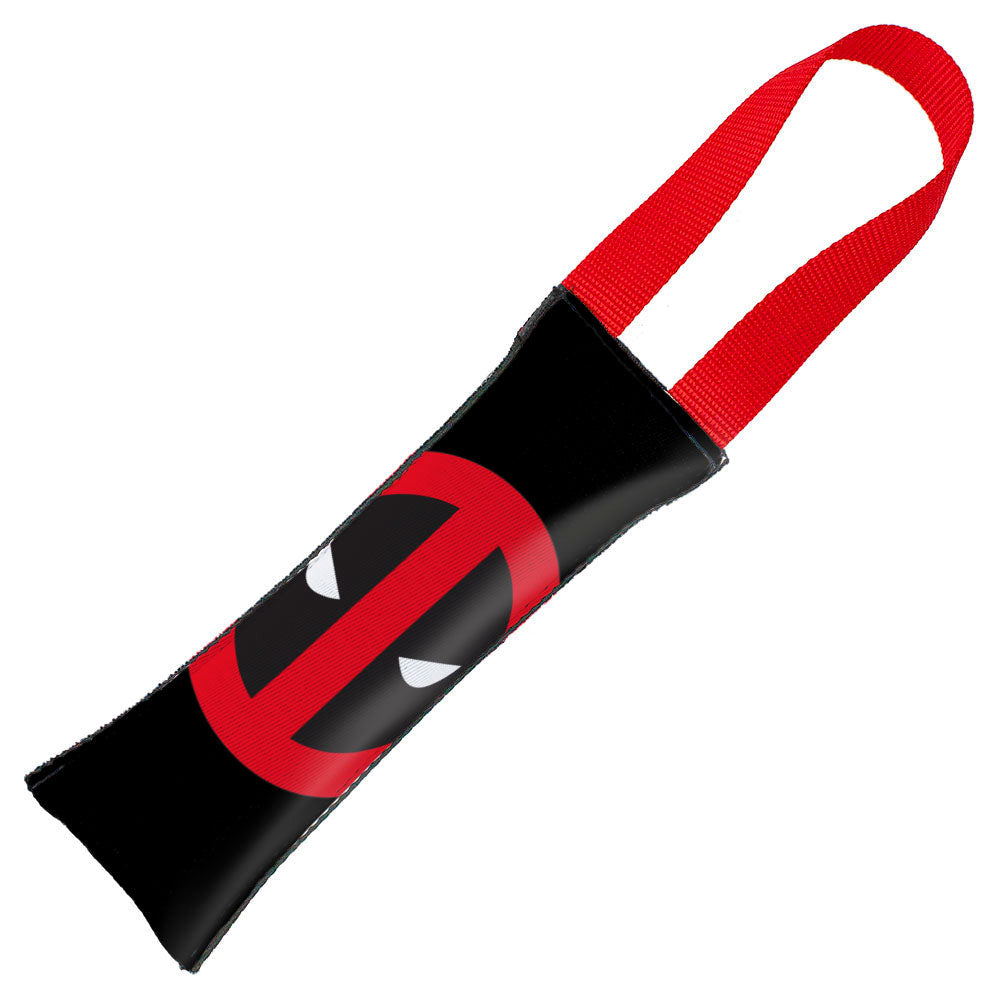 Marvel Deadpool Face Dog Toy Squeaky Tug Toy